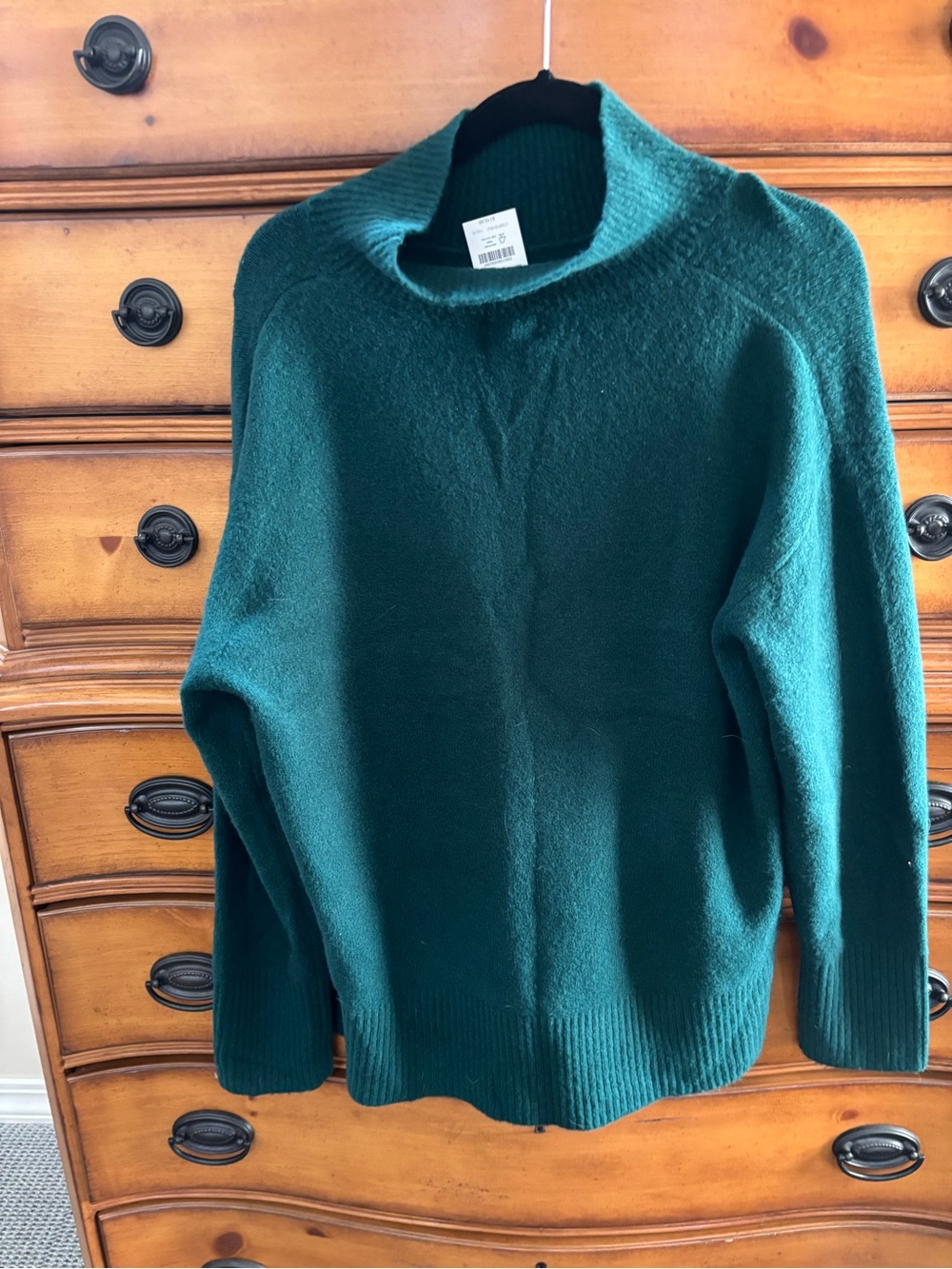 J.Crew Extra-Soft Sweater Turtleneck Sweater in Green Size Medium NWT